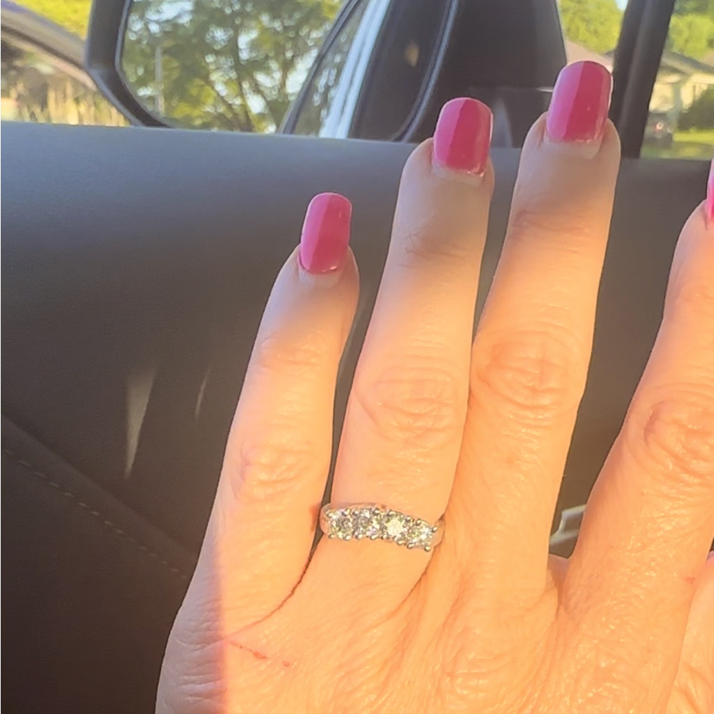 Wedding Ring White Gold  Diamonds